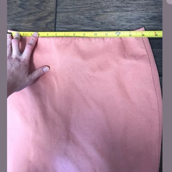 Talbots Women’s Silk Pencil Skirt Peach 4 - Picture 8 of 8